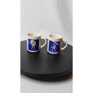2 Vintage Morton Salt Coffee Mugs. Made In Japan